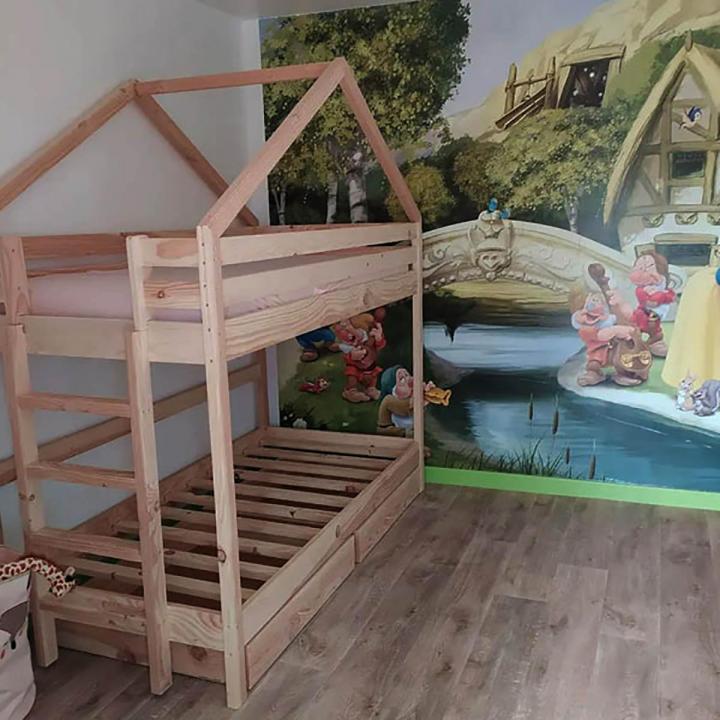 Création lit cabane bois Issoire